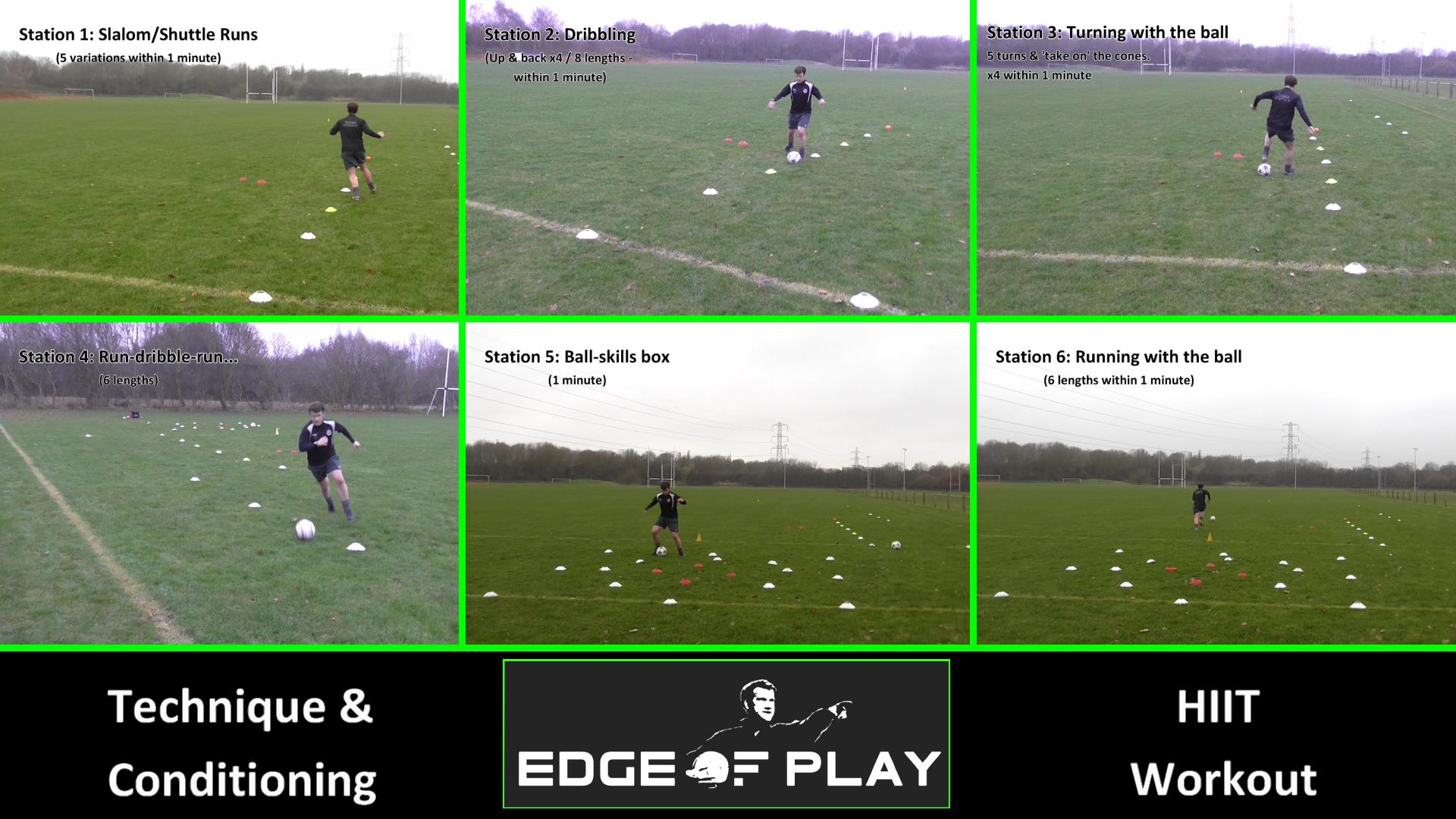 Edge of Play Technique & Conditioning Circuit HIIT Workout